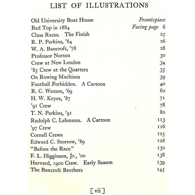 MUMFORD, George Saltonstall [153] pp. Harvard University Press 1923 8 3/4" x 7" The development of Harvard crewing over a...