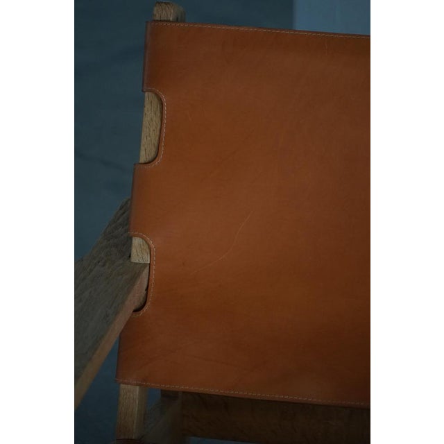 Danish Modern Hunting Chairs in Oak and Leather attributed to Kurt Østervig, 1960s, Set of 2 For Sale - Image 11 of 16