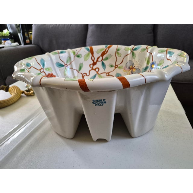 White Sherle Wagner Handpainted Sink and Accessories For Sale - Image 8 of 17