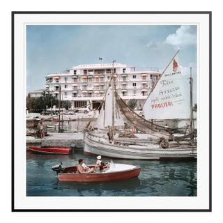 Slim Aarons 'Savioli Spiaggia Hotel' Archival Pigment Print Framed in Black For Sale