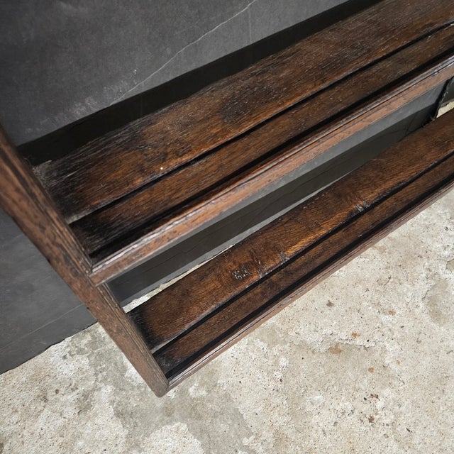 Farmhouse 19th Century Oak Plate Rack With Shaped Frieze For Sale - Image 3 of 14