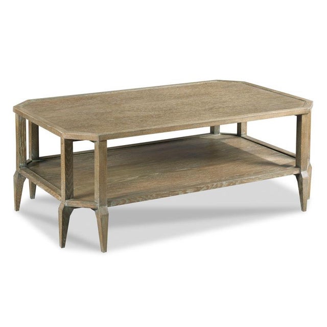 Transitional Dunes Cocktail Table in Khaki For Sale - Image 3 of 3