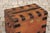 Wood English Oak Trunk with Metal Accents and Lateral Handles, Late 19th Century For Sale - Image 7 of 12