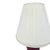 Vintage Sang De Boeuf Oxblood Glazed Ceramic and Brass Table Lamps With Shades - a Pair For Sale In Oklahoma City - Image 6 of 10