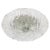 Gorgeous large round shaped flush mount with murano heavy textured clear iced glass on a metal frame with nickel screws....