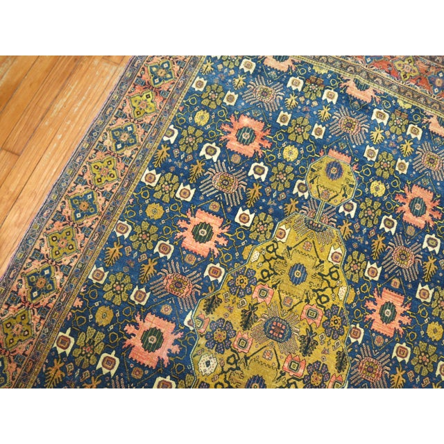 Zabihi Collection 19th Century Antique Persian Senneh Rug - 4'5" x 6'11" For Sale - Image 9 of 12