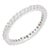 18k White Gold Diamond Modern Eternity Ring for Stacking Size 5 For Sale