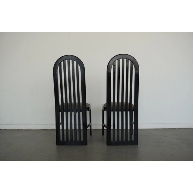 Vintage Pallavisini Italian Modern High-Back Dining Chairs (Set of 4) For Sale - Image 4 of 16