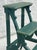 Tuscany Italian Country Carved &Amp; Distressed Green Painted Wood 3-Step Library Ladder For Sale - Image 10 of 11