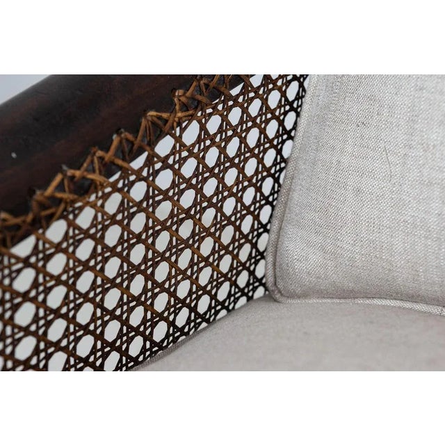 English Mahogany Bergere Suite, 1930s, Set of 3 For Sale - Image 10 of 18