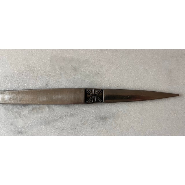 Mid 20th Century Vintage Astal Rostfrei Metal Letter Opener For Sale - Image 5 of 7