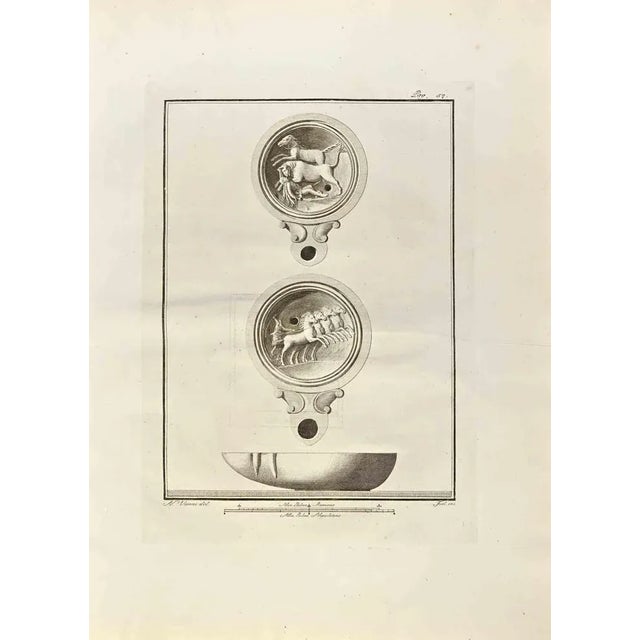 Still Life with Horses from "Antiquities of Herculaneum" is an etching on paper realized by Nicola Vanni in the 18th...