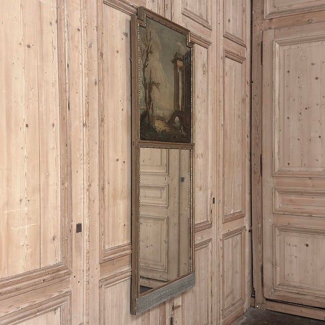 Early 19th Century French Directoire Neoclassical Trumeau Mirror For Sale - Image 12 of 15