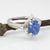 Blue 2.8ct Ceylon Sapphire Ring W Earth Mined Diamonds in Solid 14k Gold Oval 9x7mm, Size 6.75 For Sale - Image 8 of 8
