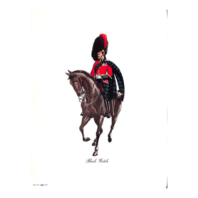 1950s Black Watch Traditional Reproduction Print For Sale