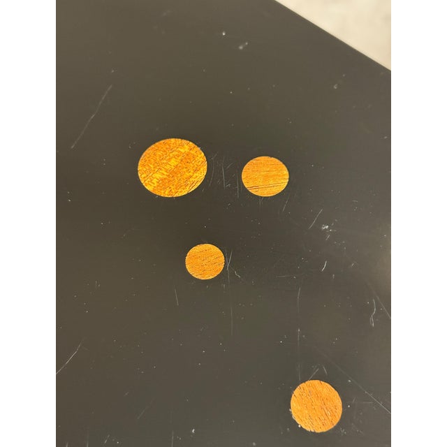 Wood Edward Wormley for Dunbar Custom Rare Asymmetric Constellation Inlaid Table 60’s For Sale - Image 7 of 18