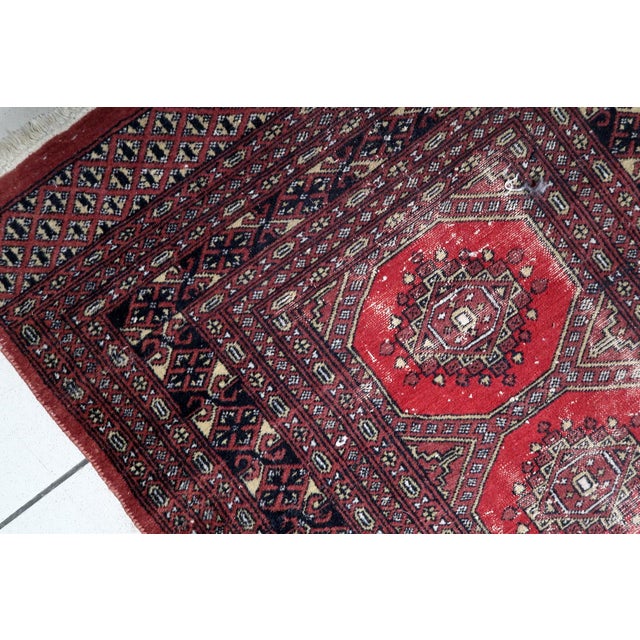 1930s, Antique Uzbek Bukhara Handmade Rug 3 X 5 For Sale In New York - Image 6 of 12