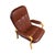 Westnofa Furniture Mid 20th Century Danish Modern Bentwood Leather Armchair For Sale - Image 4 of 6