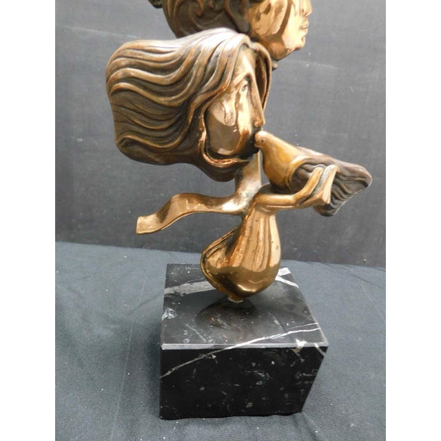 Bronze Sunol Alvar "Pareja" Bronze Sculpture With Granite Base Signed For Sale - Image 8 of 14