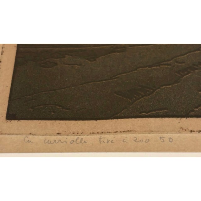 Early 20th Century Signed Bernard Boutet De Monvel "La Carriole" 1912 Art Deco Etching Early #50/200 For Sale - Image 5 of 12