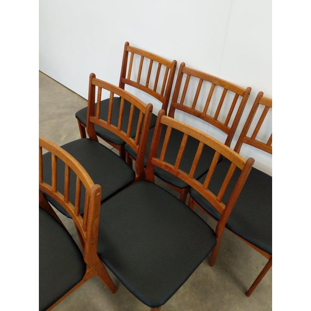 Set of 6 Vintage Danish Modern Dining Chairs by Spøttrup For Sale In New York - Image 6 of 10
