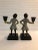 Pair of 1960s Yellow Vest / Gray Jacket "Butler" Monkey Candle Holders For Sale - Image 6 of 12