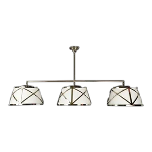 Stealth Billiard Chandelier in Nickel Finish