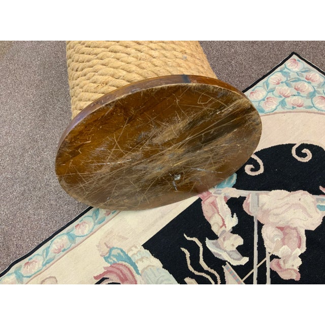 Brown Contemporary Mango Wood Spool Table For Sale - Image 8 of 8