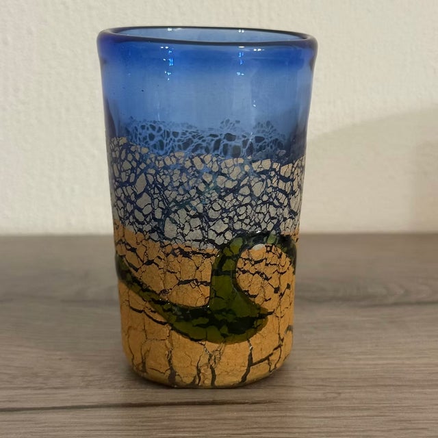 Ryukyu Glasses by Inamine Kiln, Set of 2 For Sale - Image 9 of 10