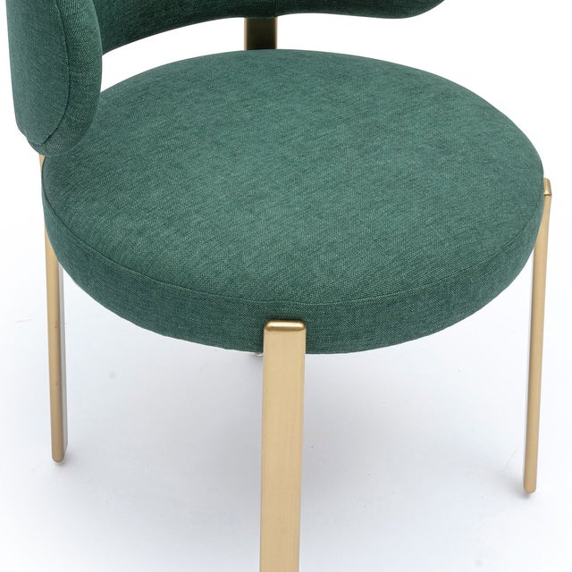 2020s Margaret Green Performance Chenille Dining Chair For Sale - Image 5 of 7