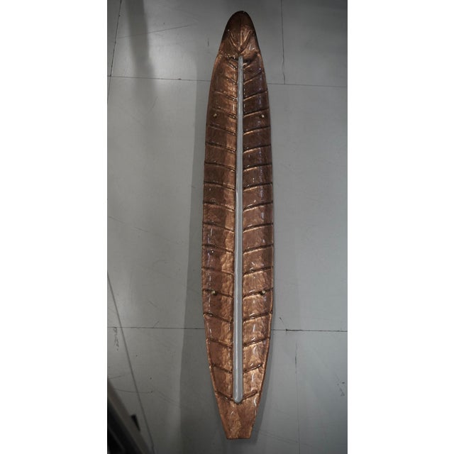 Murano Art Glass Bronze and White Wall Light, 1990 For Sale - Image 9 of 9