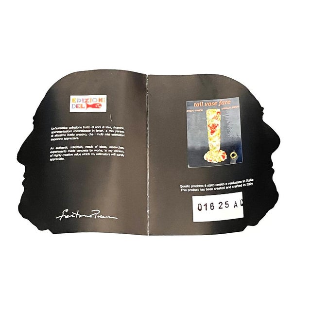 Tall Vase Fare by Gaetano Pesce for Meritalia Edizioni Del Pesce 2010 For Sale - Image 11 of 14