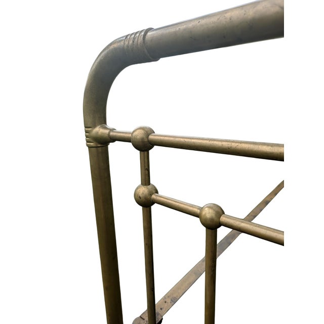 Late 19th Century Whitcomb Metallic Bedstead Co. Heavy Brass Twin Beds - A Pair For Sale - Image 12 of 18