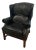 Broyhill Leather Wingback Chair For Sale