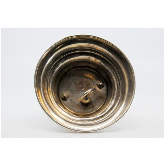 Metal Silver Doorbell with Relief Capsule For Sale - Image 7 of 10