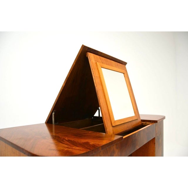 Art Deco Figured Walnut Dressing Table, 1930s For Sale - Image 12 of 14