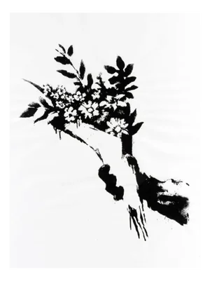 Banksy, GDP Flower Thrower, 2019, Print
