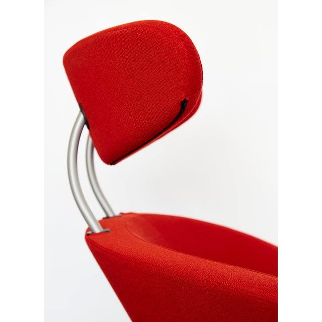Red Set of Peel Lounge Chair & Ottoman by Olav Eldøy Asu for Stokke, 2000s For Sale - Image 8 of 18