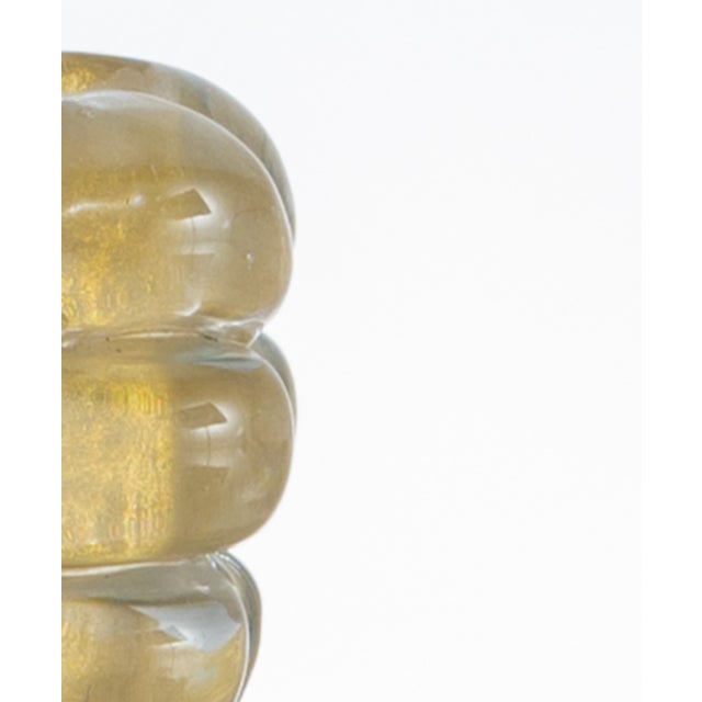 Mid-Century Modern Mid-Century Murano Glass Candlestick by Ercole Barovier for Barovier & Toso, Italy, 1950s For Sale - Image 3 of 4