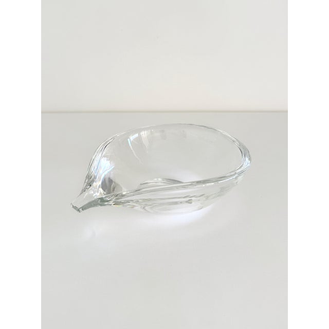 Contemporary Steuben Teardrop Cigar Ashtray or Bowl, 1990s For Sale - Image 3 of 5