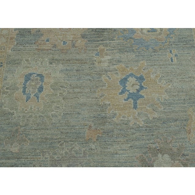 Turkish Oushak Rug 5'4" x 6'9" #17243 For Sale In Houston - Image 6 of 8