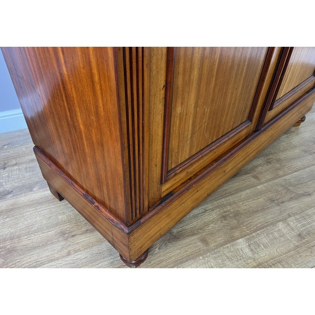 Antique French Carved Mahogany 2-Door Armoire For Sale - Image 11 of 18