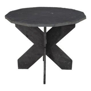 1950s Mid Century French Twelve Sided Slate Table For Sale