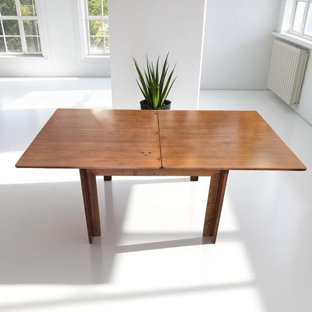 A rare example of mid-century Italian design, this folding dining table (Model 778) was designed by Afra & Tobia Scarpa...