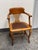 Traditional Captain’s Oak + Leather Armchair, Antique For Sale - Image 3 of 9