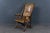 Antique Lounge Chair in Leather and Walnut For Sale - Image 5 of 18