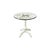 Traditional A Vintage-Style Round Side Table With a Bamboo-Patterned Base. For Sale - Image 3 of 7