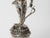 Metal 1950s Spanish Empire Silver-Plated Cast Brass Cupid Cherub Lamp With Scavo Flame Shade For Sale - Image 7 of 13