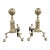 Vintage Federal Style Large Brass Andirons - A Pair For Sale