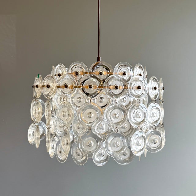 Pendant Lamp with Acrylic Glass Panels, 1970s For Sale - Image 9 of 9
